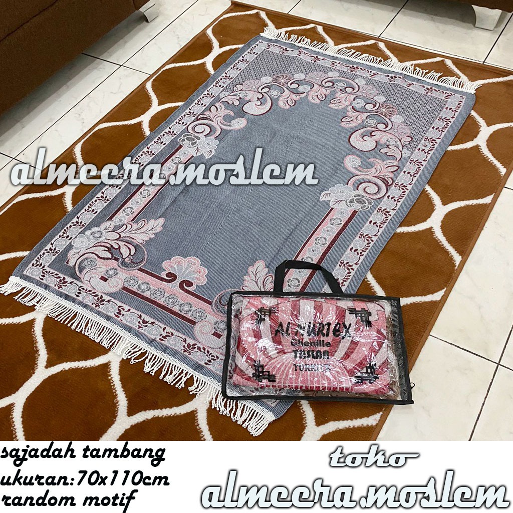 Sajadah Dewasa Ukuran 70 CM x 110 CM Sajadah Solat Perlengkapan shalat Pakaian Muslim