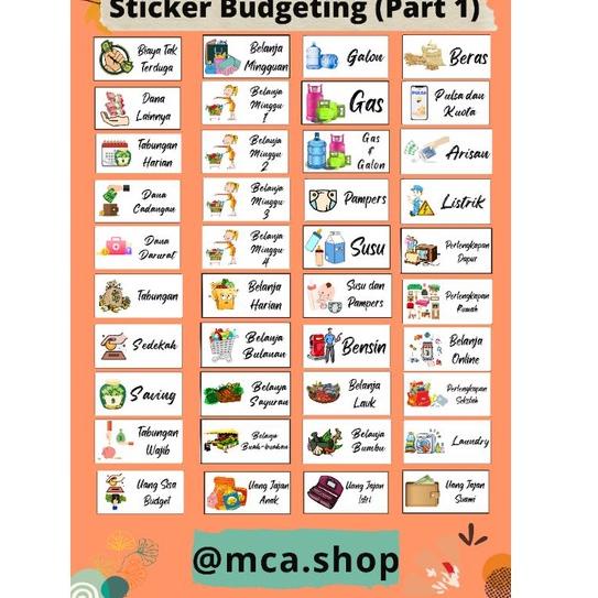 

45m$ Stiker Budgeting Per Paket