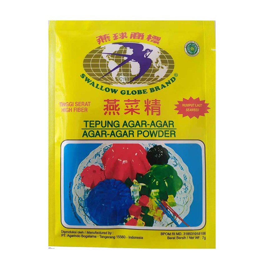 

Swallow Globe Agar Agar Powder 7 gr - Sachet