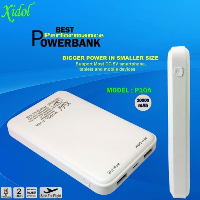 Powerbank Xidol 10000mAh Fast Charging 2.1A ORIGINAL