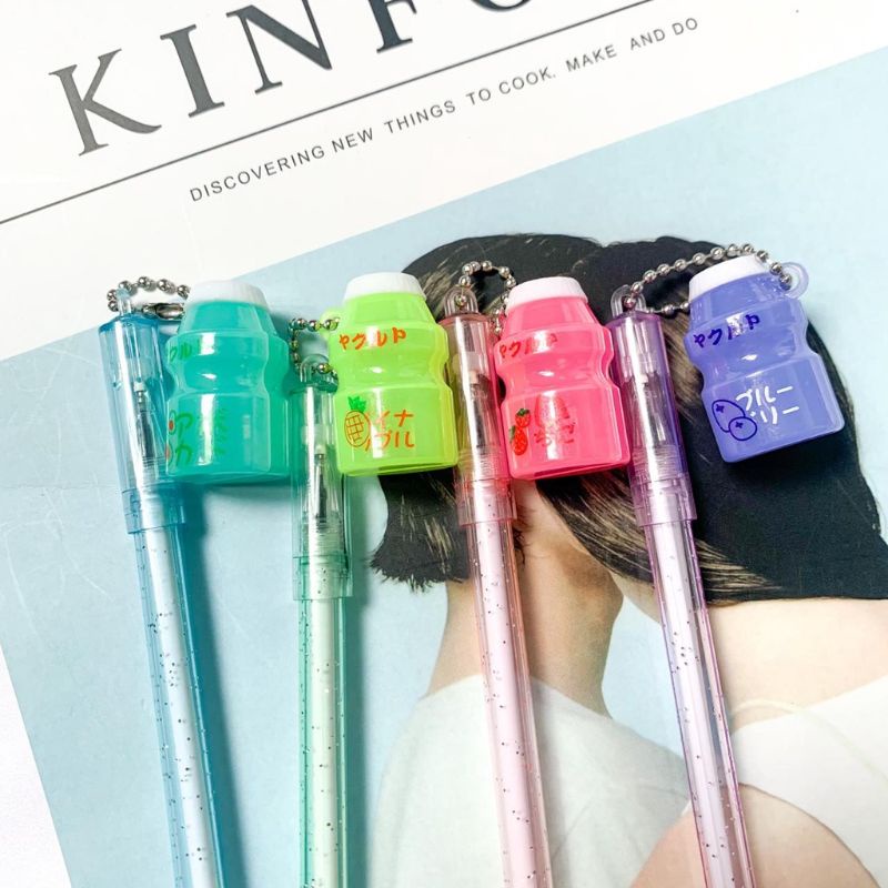 

Pulpen Gantungan Rantai yakul Minum korea susu buah pena pen bolpen Kado Unik