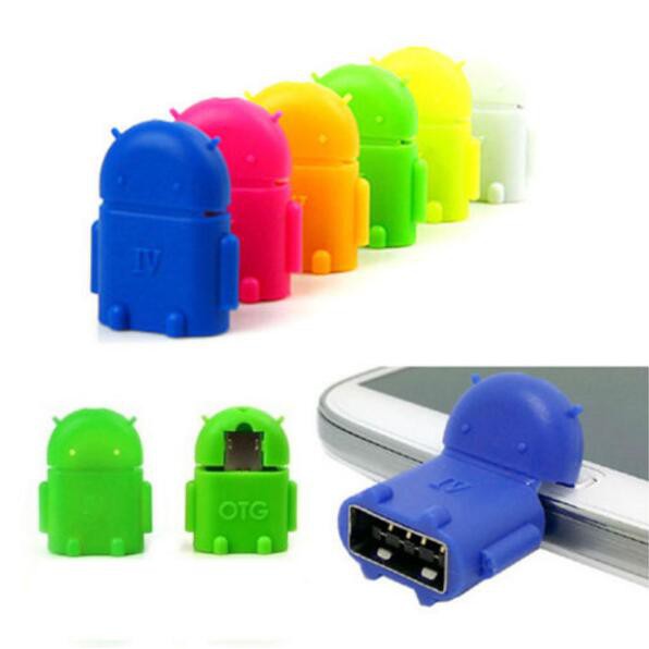 OTG Robot Mini USB 2.0 OTG Cable Micro USB to USB Adapter Micro USB Male to USB Female for Android