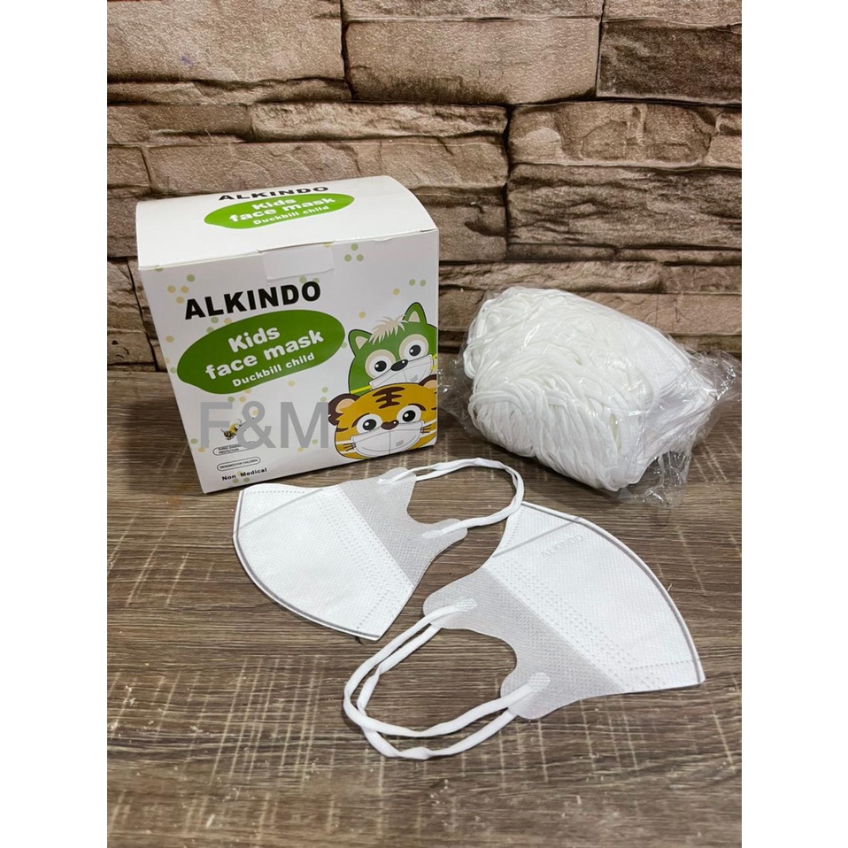 masker anak alkindo 4ply 50pcs