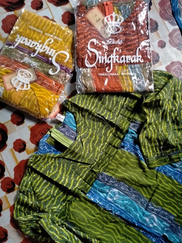 Longdress Batik Cap Shahnaz Allsize Resleting Belakang Dress Gamis Batik Pekalongan Homedress Rayon