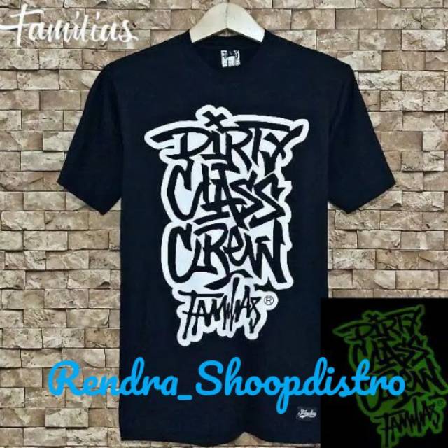 Kaos distro familias glow in the dark