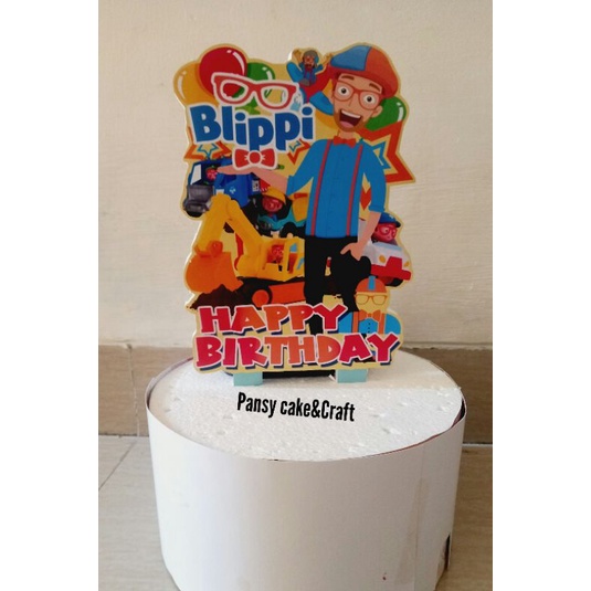 Cake topper Blippi mini EKONOMIS