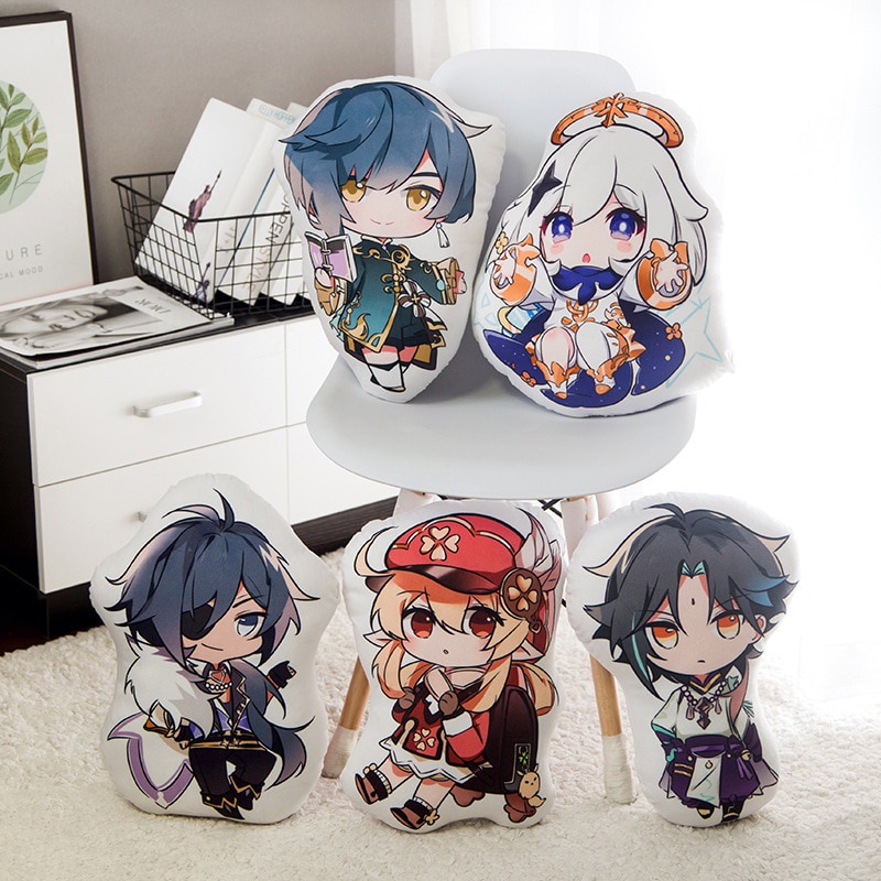 PREORDER Genshin Impact Pillow Cute Game Project Venti Xiao Cosplay Sofa Cushion Kaeya Zhong Li Stuf