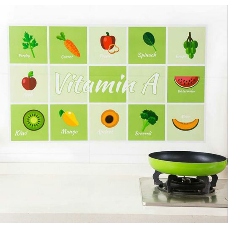 ⭐️ Jendela Kosmetik ⭐️ Stiker Dapur / Sticker Dapur / Wallpaper Dapur / Hiasan Dapur / Sticker Dinding / Stiker Dinding