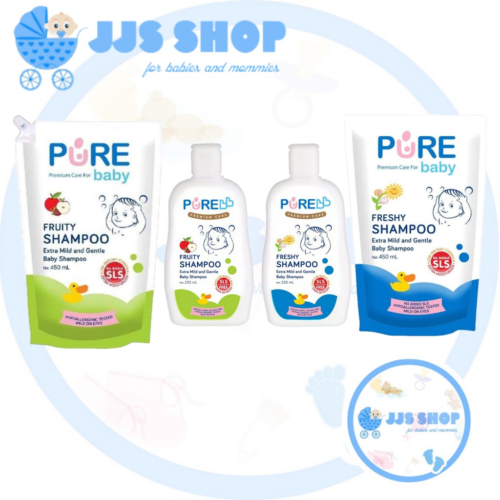 PURE BB PUREBB BABY Shampoo 230ml 450ml Freshy Fruity / Sampo Bayi Baby Anak