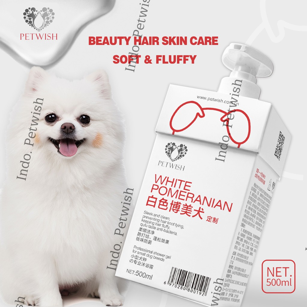 Petwish Shampo Anjing 500ML - White Pomeranian - Dog Shampoo