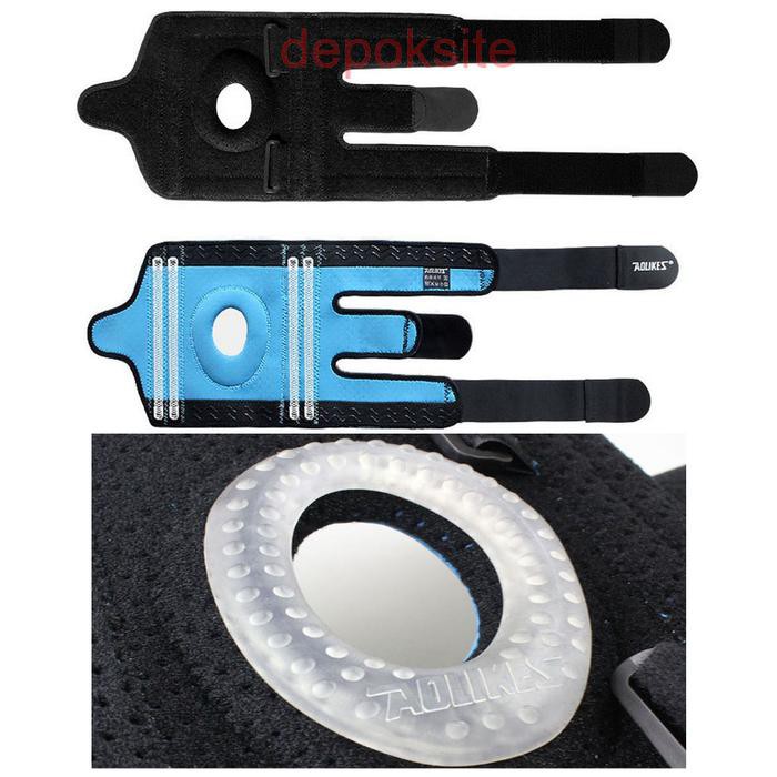 Aolikes 7915 Knee Pad Support Brace 4 Spring Pelindung lutut Deker Lari Knee Patella Spring Protect