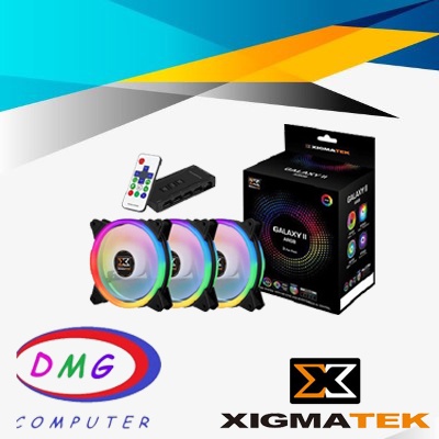 Fan Casing XIGMATEK Galaxy II Elite 3 Fan RGB 3in1 (REMOTE+CONTROLER)