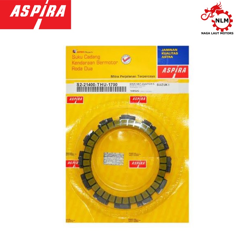 ASPIRA Kampas Kopling Set Plat Kopling Motor Thunder 125 THU