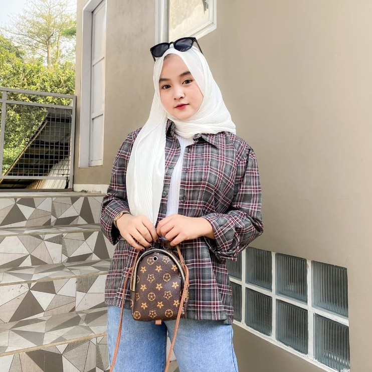 KEMEJA TARTAN SHIRT OVERSIZE BY HAIZONA-8