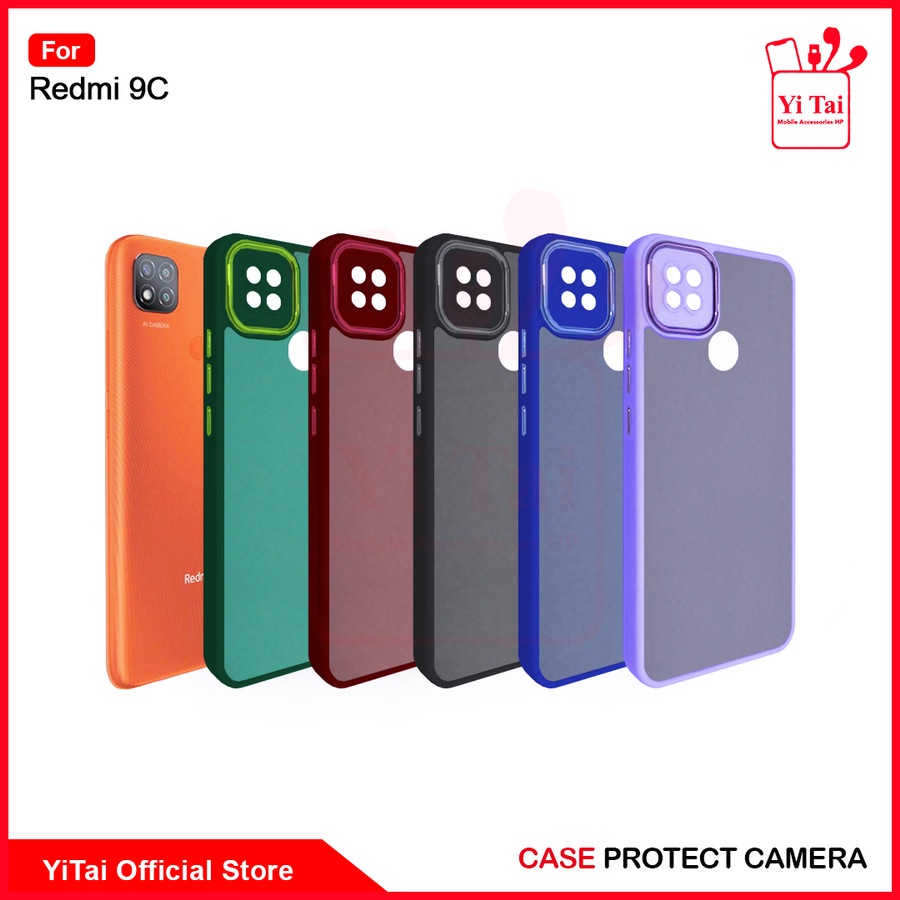 YC02 CASE YI TAI PROTECT KAMERA XIAOMI REDMI 10 REDMI 10C REDMI 9A REDMI 9C - BDC