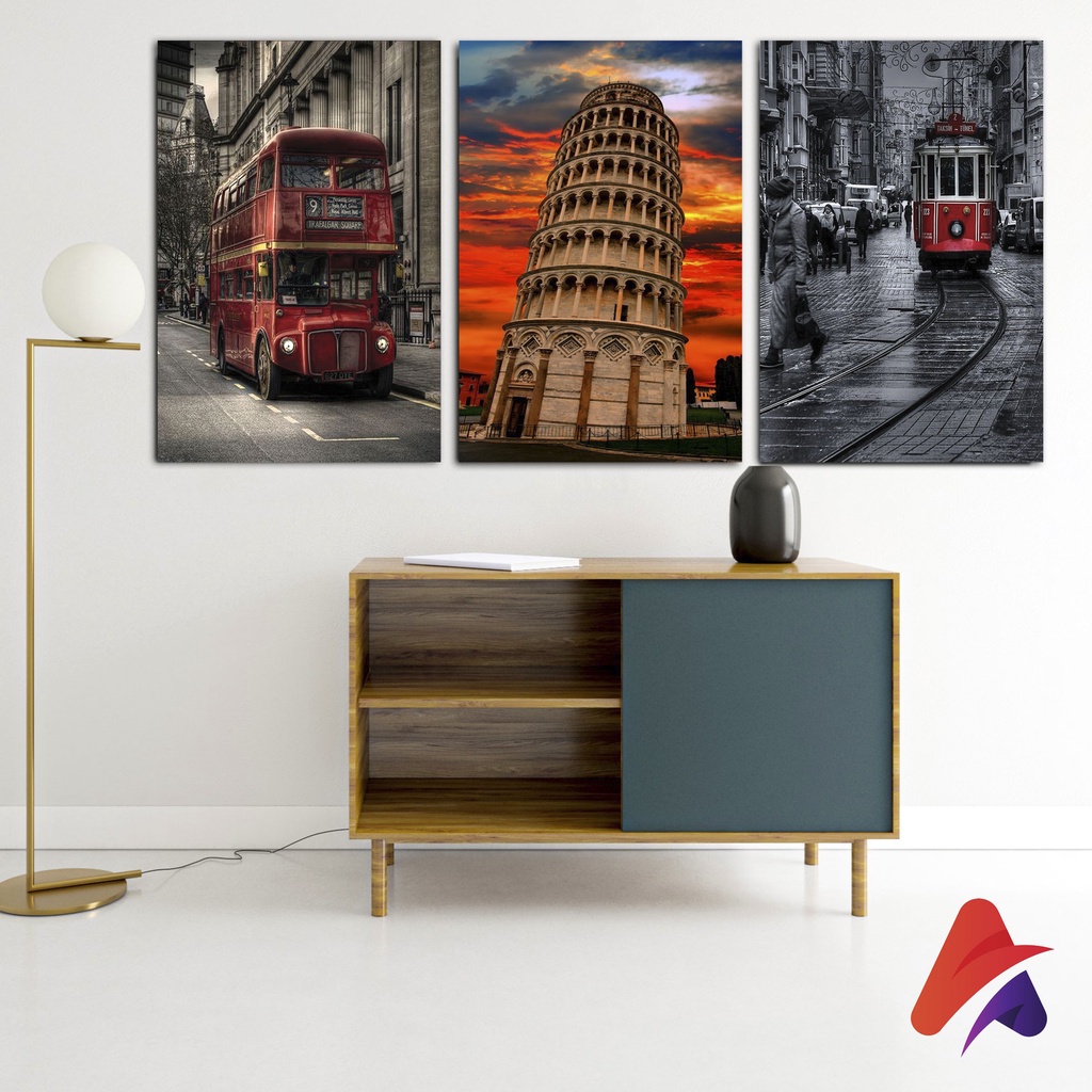 HIASAN DINDING (20X30) LONDON VINTAGE KAMAR DEKORASI LONDON VINTAGE RUMAH WALL DECOR RUANG TAMU LONDON VINTAGE