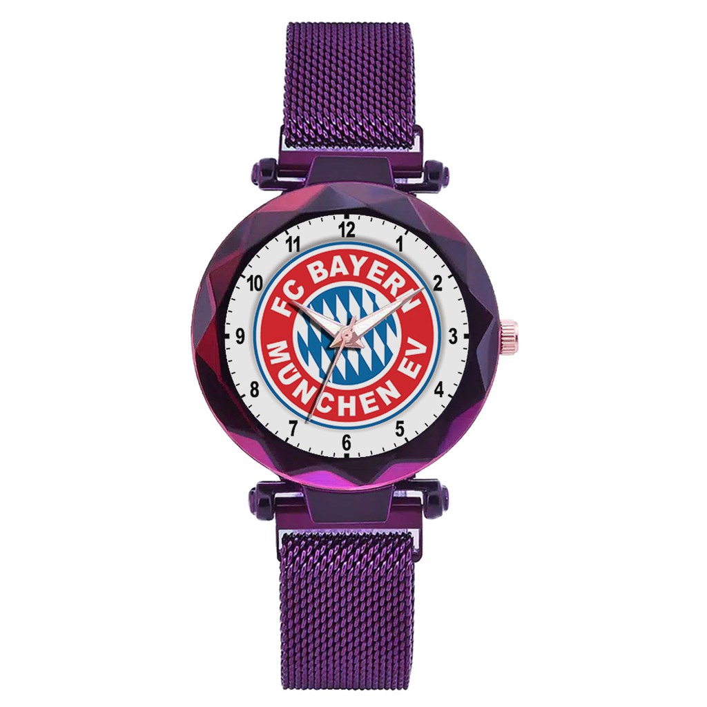 Jam Tangan Wanita Custom - BAYERN MUNCHEN 2 Free Box &amp; Batre Cadangan