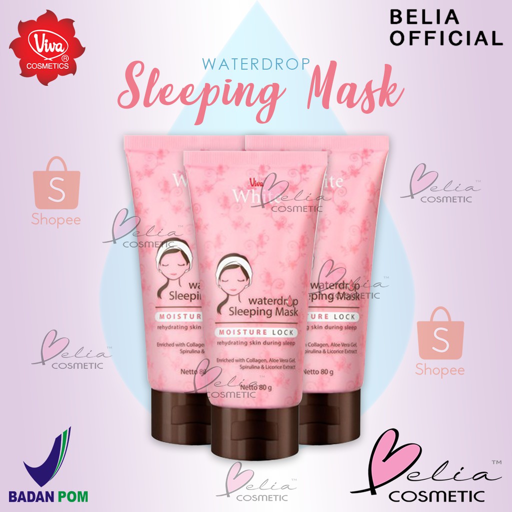 ❤ BELIA ❤ VIVA Waterdrop Sleeping Mask Netto 80g (White cream)