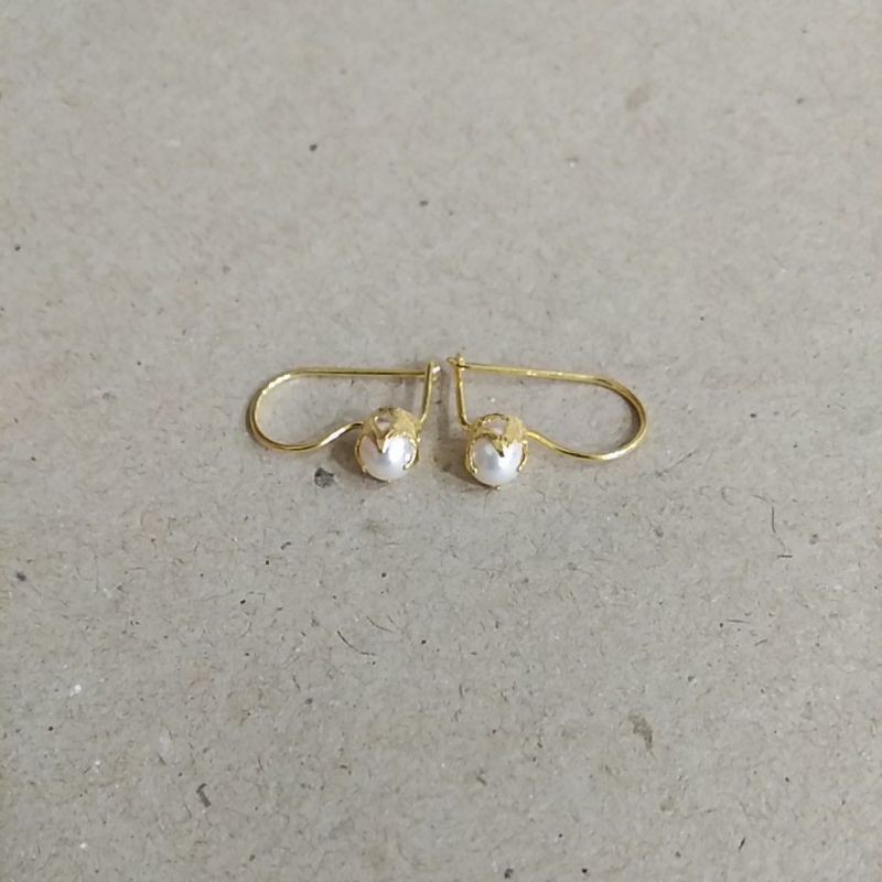 anting desi mutiara 1/2 gram emas muda