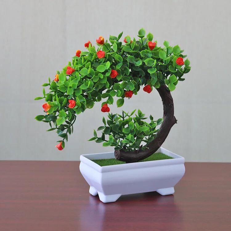 INDOMINI Ornamen Tanaman Pohon Bonsai Artificial Flower Decoration Pot Bunga Hias Dekorasi Meja TANAMAN HIAS RUMAH/KANTOR ARTIFISIAL R194