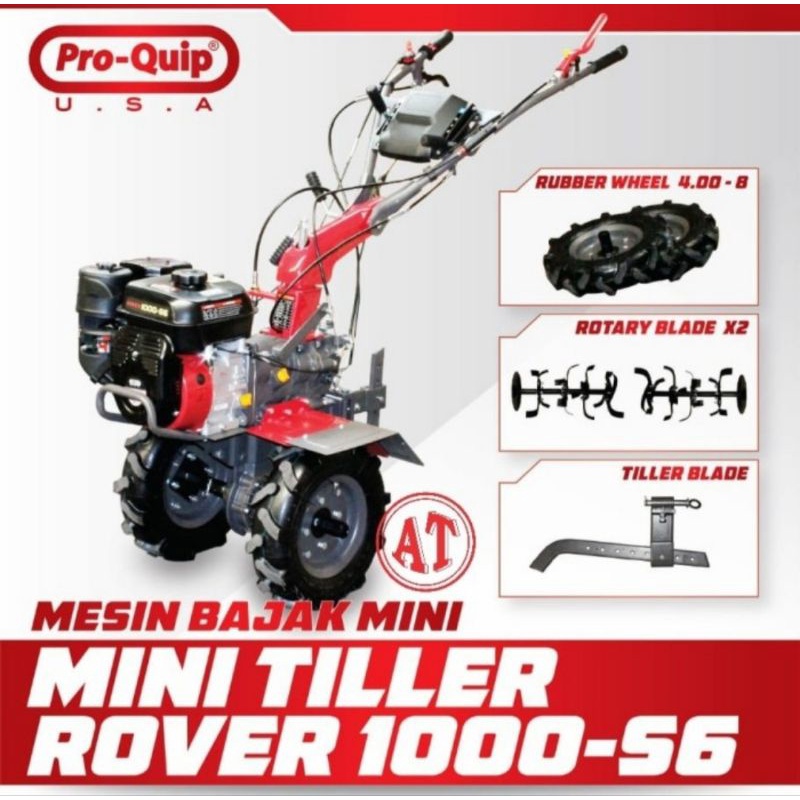 Mini Tiller Rover 1000 S6 ProQuip Usa bajak sawah