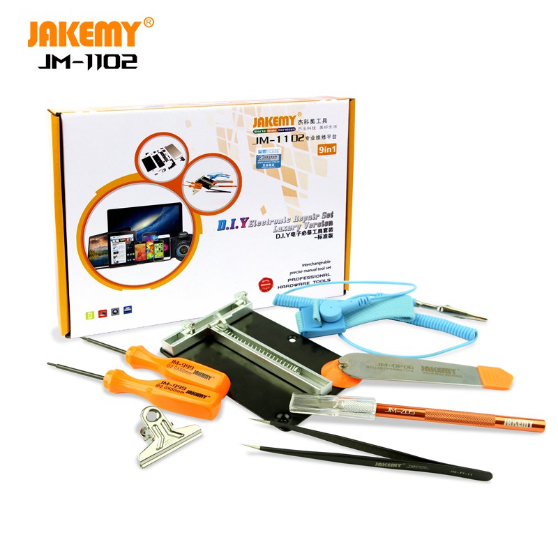 Jakemy 9 in 1 Precision Screwdriver DIY Maintenance Tool Set - JM-1102