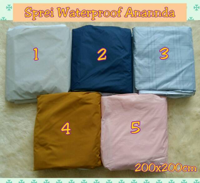 Sprei Waterproof Anti Ompol Polos Anannda