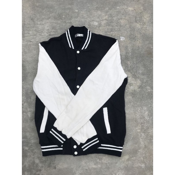 news basic varsity jacket
