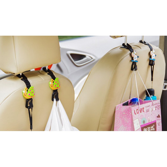 Gantungan Kursi Mobil Aneka Karakter Penggantung Barang Kantong Kresek 559