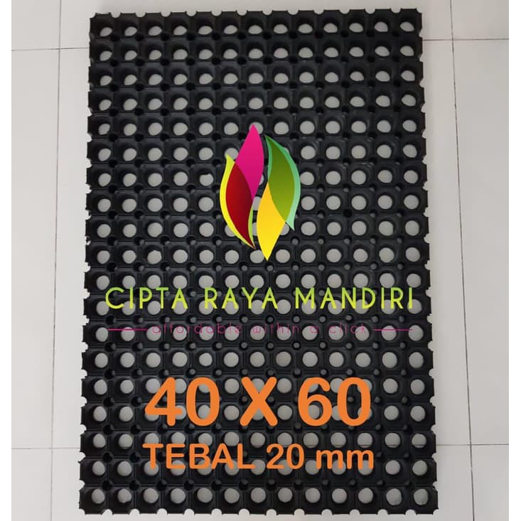 Keset Karpet Karet Anti Slip Kamar Mandi Tebal 40 x 60 cm / Karpet Kompos Tebal