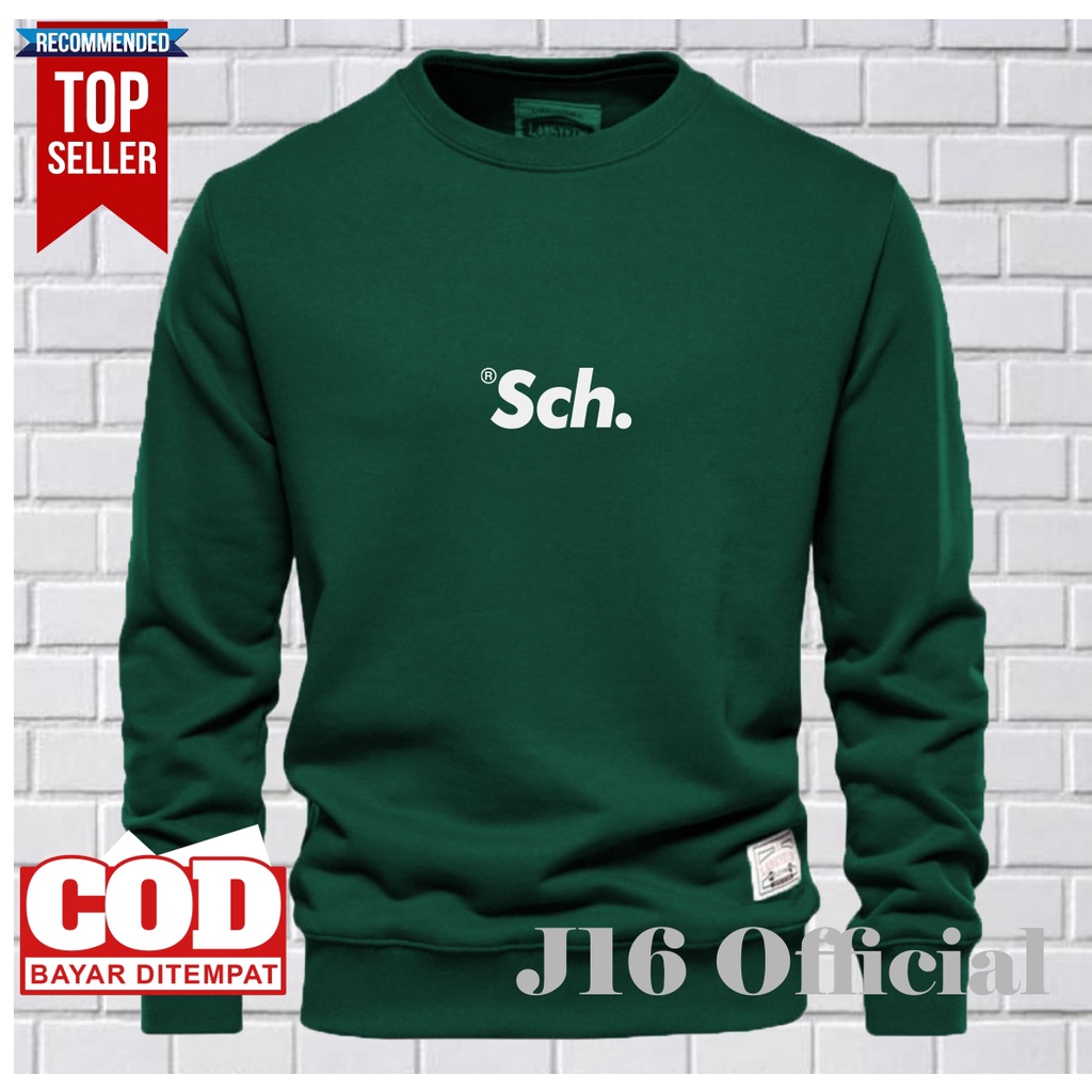 CREWNECK Sweater Distro Pria Premium Bahan Fleece Tebal