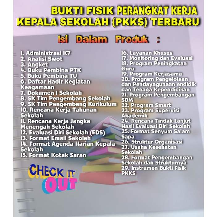 

BUKTI FISIK PERANGKAT KERJA KEPALA SEKOLAH (PKKS) TERBARU