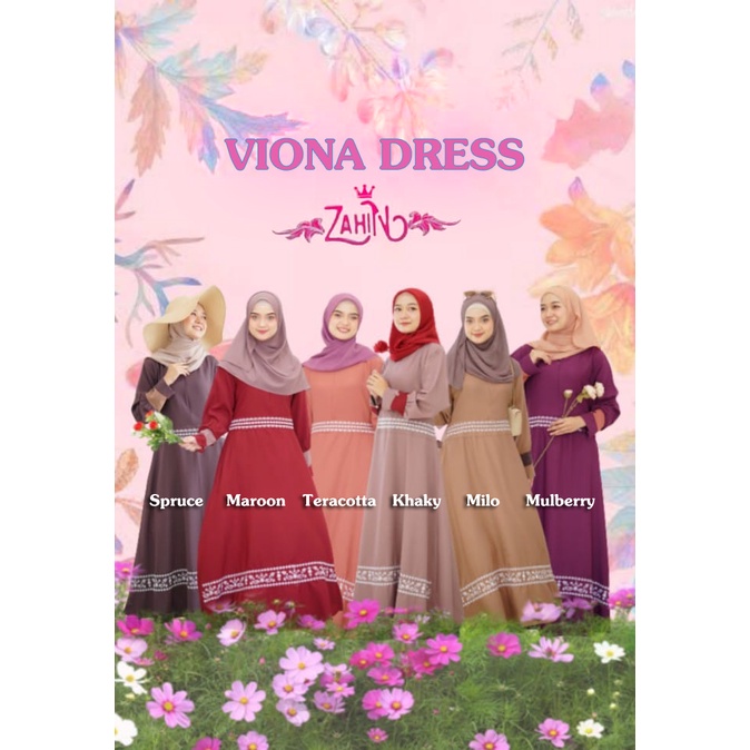 Viona Dress ORI Zahin Bahan ITY Crepe