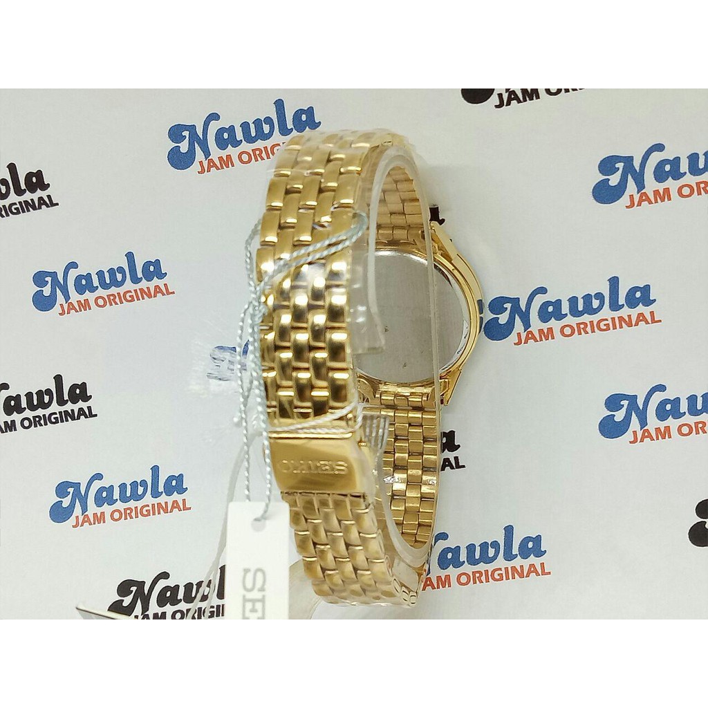 Seiko Ladies SUR688P1 Quartz Gold Plated - Jam Tangan Wanita SUR688