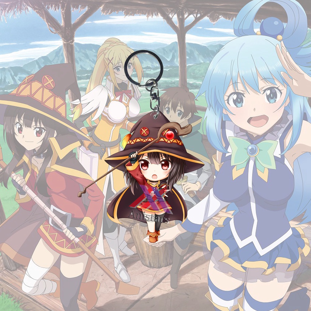Keychain Konosuba megumin  - Gantungan Kunci - Ganci - Gantungan Akrilik