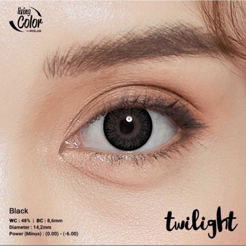 Softlens Twilight Black by Living Color IRISLab MINUS (0,50 - 6,00) dia 14,2