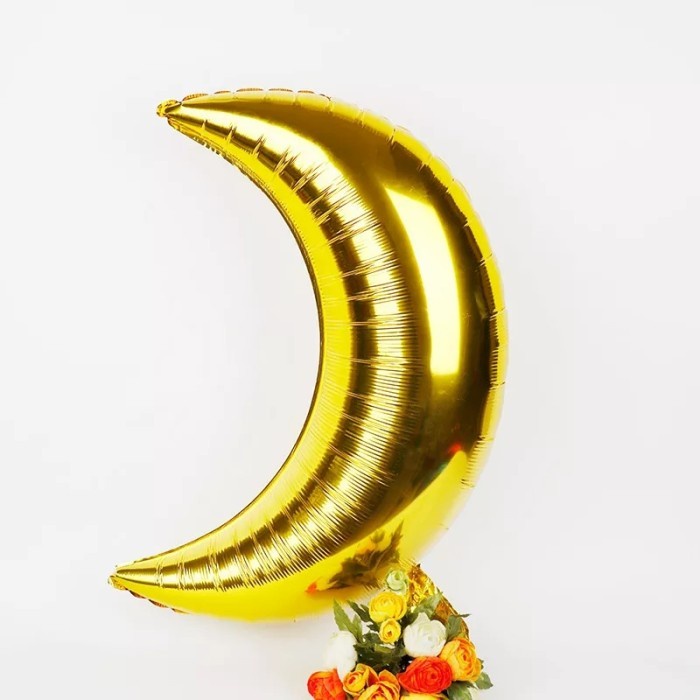 Balon Foil Bulan Sabit / Balon Bulan / Balloon Moon