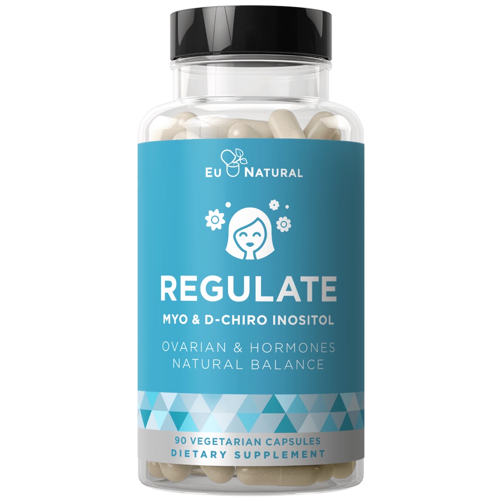 Eu Natural / Eunatural REGULATE- Myo-Inositol &amp; D-Chiro 90 Kapsul - Obat PCOS &amp; Penyubur Kandungan Wanita Original USA