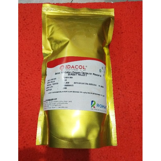 Jual Pewarna Makanan Sunset Yellow Roha Idacol 1kg Indonesia Shopee