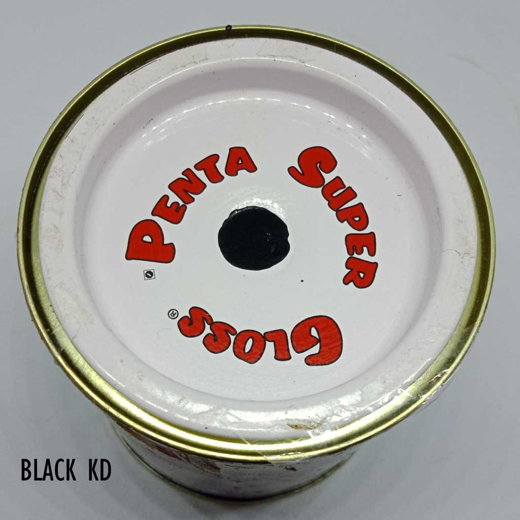 CAT PENTA BLACK KD 200 gram - cat penta hitam - cat mobil hitam - cat motor hitam - cat hitam kilap