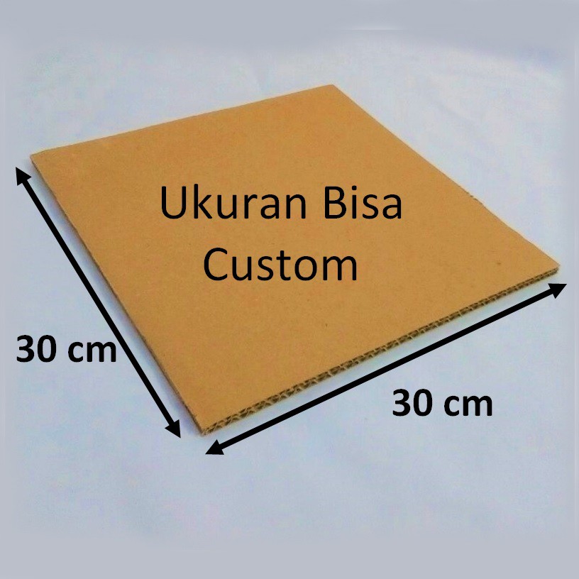 

Kardus Lembaran 30 x 30 cm Ukuran Kecil Bahan Karton Layer Packing Kemasan