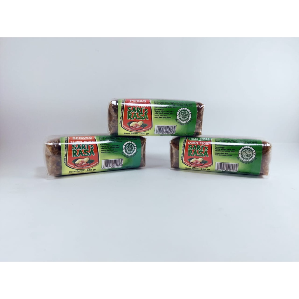 

Kotakoi_mart Sambel Pecel / Sambal kacang / Bumbu kacang instan roll lezat, bergizi tanpa bahan pengawet 200 gram