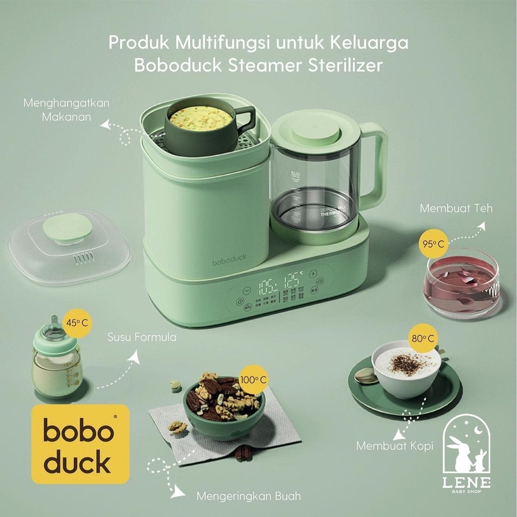 Boboduck Baby Bottle Sterilizer &amp; Milk Warmer Heater Water Kettle F6238