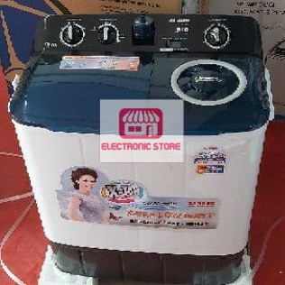 [Khusus Bogor] Mesin cuci 2 Tabung 7.5 & 8.5Kg Sanken AW9773  .