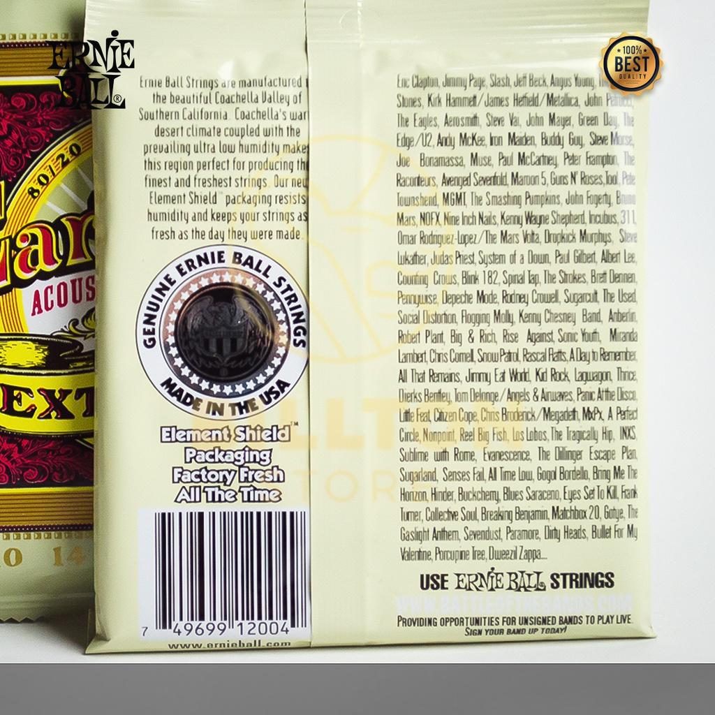 Senar Gitar Akustik Ernie Ball Earthwood / Senar String Extra Light