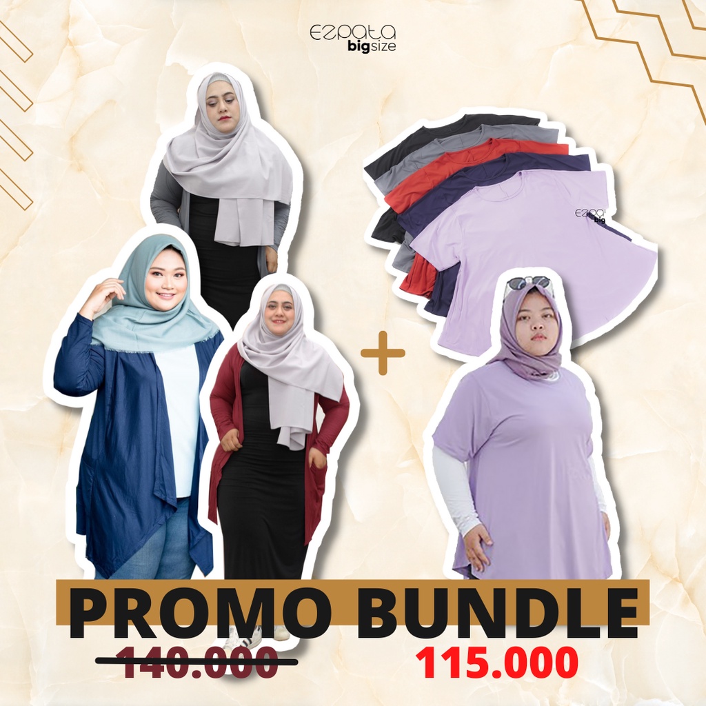 PROMO BUNDLE FASHION JUMBO Bigsize XXL LD120cm CARDIGAN DAN KAOS OLAHRAGA LENGAN PENDEK POLOS TERBARU 2022