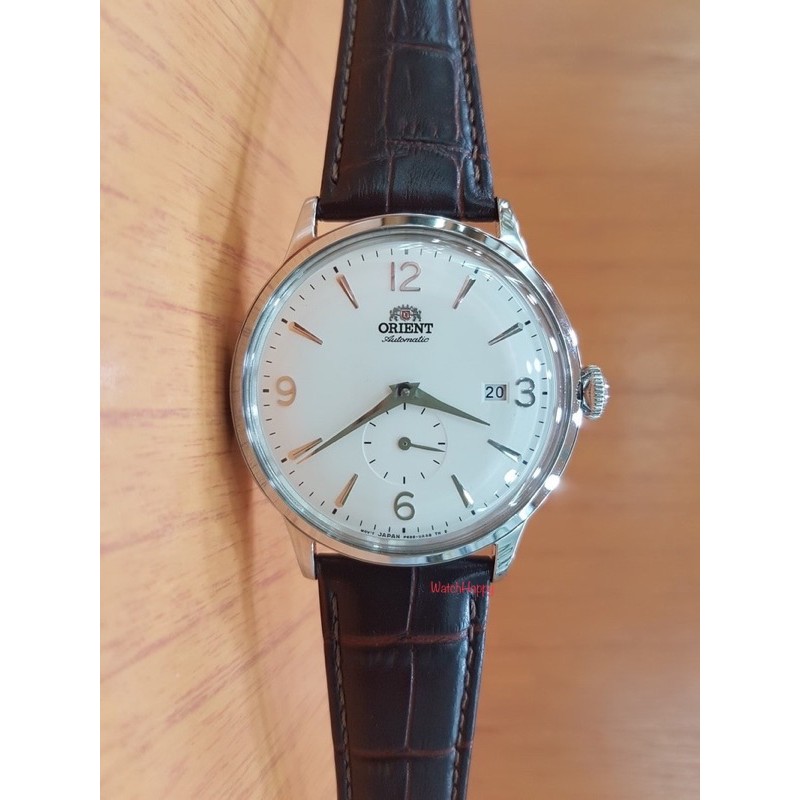 WatchHappy Orient RA-AP0002S10B Bambino Small Second White Dial Automatic Leather Band 100%Original