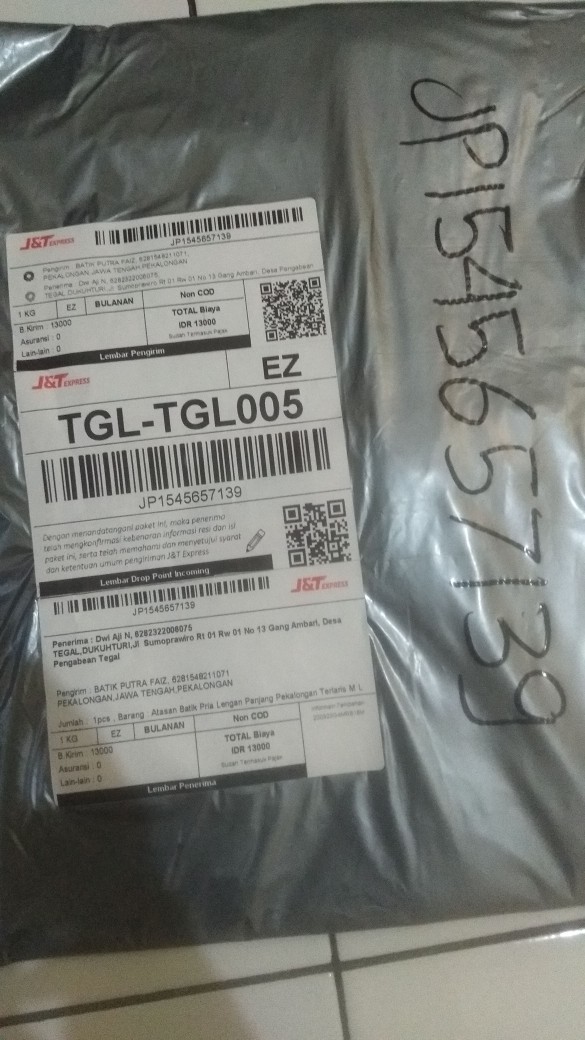 Atasan Batik Pria Lengan Panjang Pekalongan M L Xl Xxl