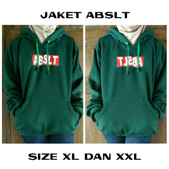 JAKET FLEECE HOODIE, JAKET ABSLT XXL