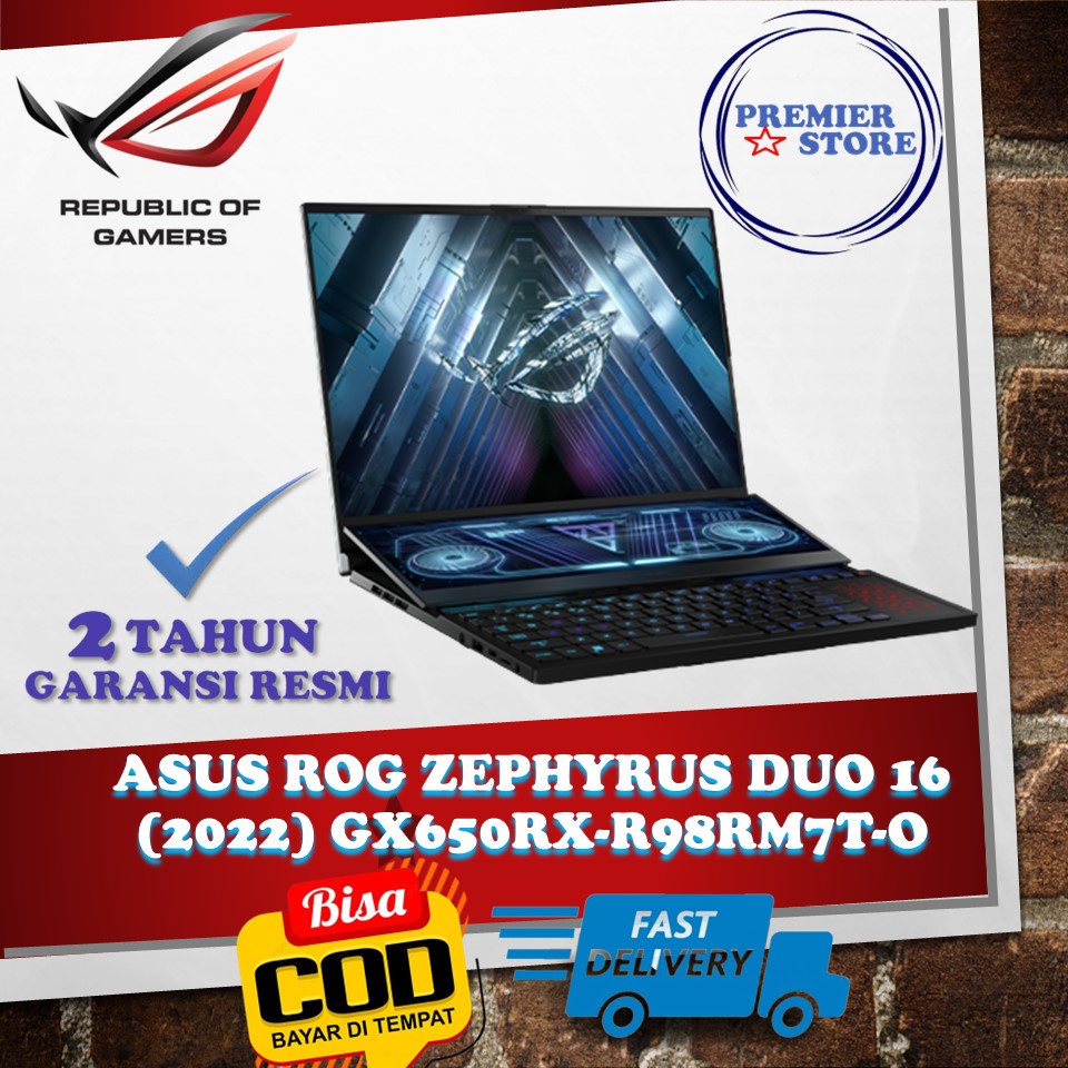 ASUS ROG Zephyrus Duo 16 GX650RX RYZEN 9-6900HX 32GB 2TB RTX3080Ti W11